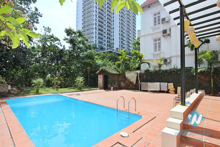 Hidden gem - a splendid villa swimming pool and garden for rent in Tay Ho