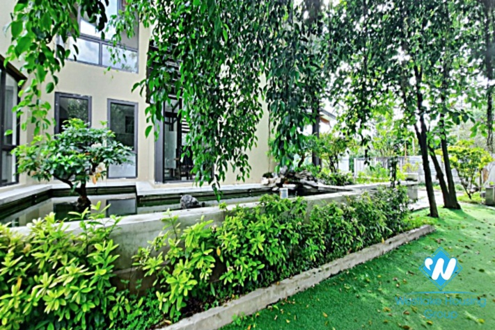  Luxury nice furnished garden house to lease in Tay Ho An Duong
