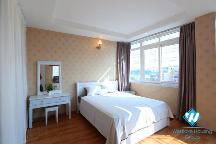 Bright apartment for rent in Yen Phu Street, Tay Ho, Ha Noi