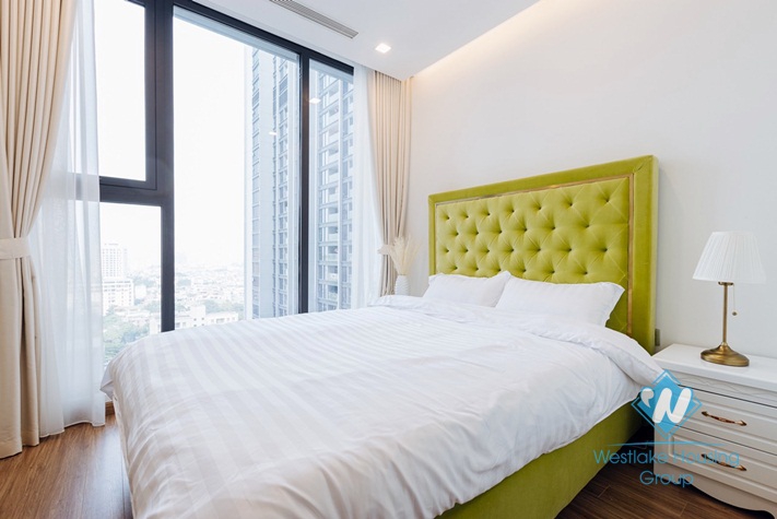 Brand new and cozy 2 bedroom apartment for rent in Metropolis, Ba dinh