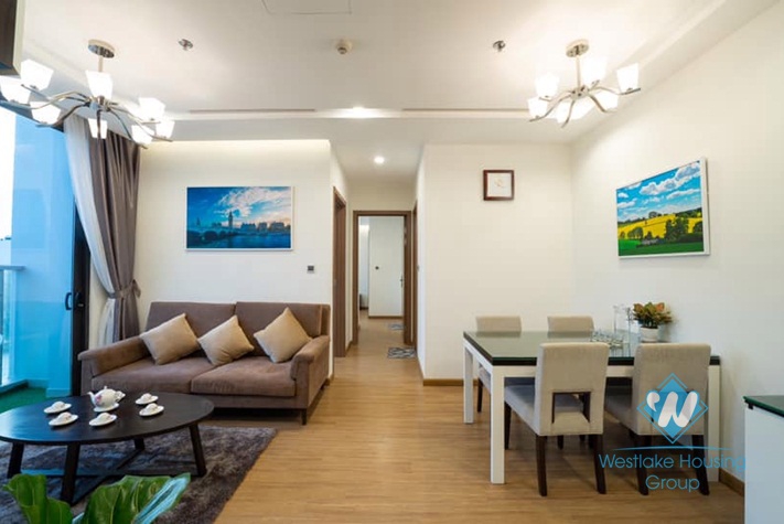 Nicely furnished 2 bedroom apartment for rent in Vinhome metropolis, Ba dinh
