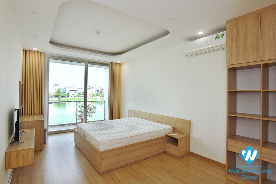 Gorgeous lake view apartment for rent on Quang An street, Tay Ho