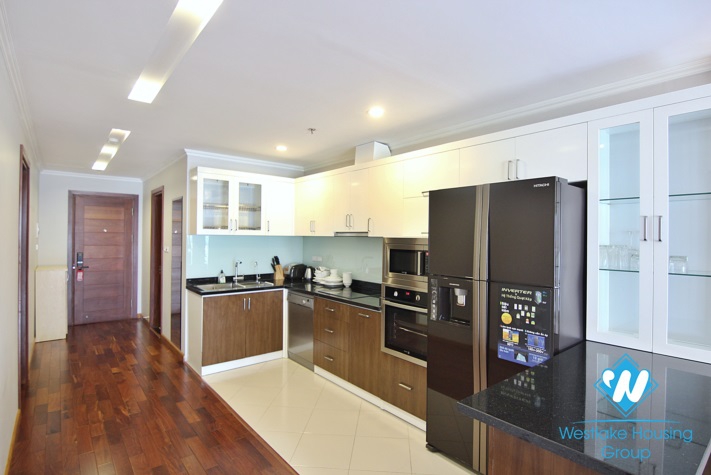 An extremely gorgeous 2 bedroom apartment for rent on Xuan Dieu street. 