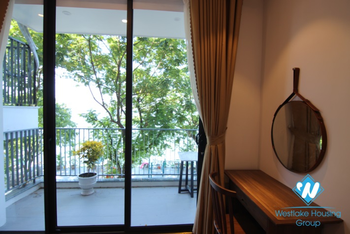 A brand new 1 bedroom apartment for rent in quiet Yen Phu Village