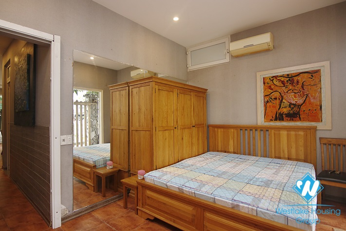 Two-bedroom garden house for rent near Ngoc Thuy International School. Long Bien