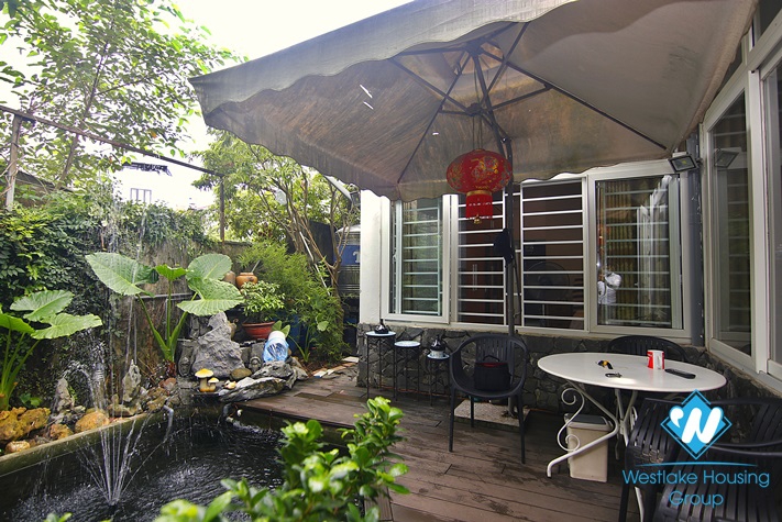 Two-bedroom garden house for rent near Ngoc Thuy International School. Long Bien