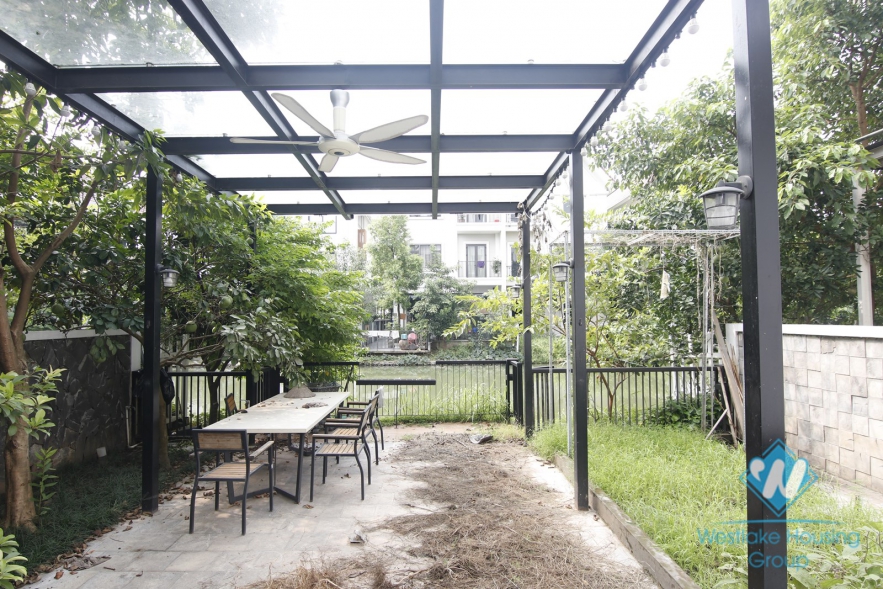 Beautiful four-bedroom townhouse villa in Vinhome Riverside near BIS international school