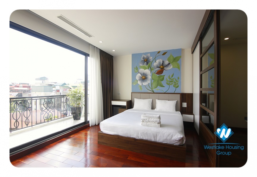 Bright 1-bedroom apartment with a nice balcony on Phan Ke Binh Str,, Ba Dinh