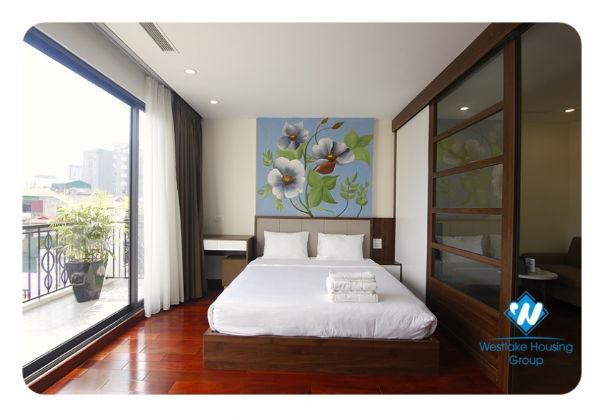 Bright 1-bedroom apartment with a nice balcony on Phan Ke Binh Str,, Ba Dinh