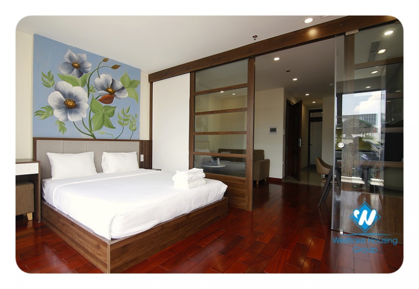 Bright 1-bedroom apartment with a nice balcony on Phan Ke Binh Str,, Ba Dinh