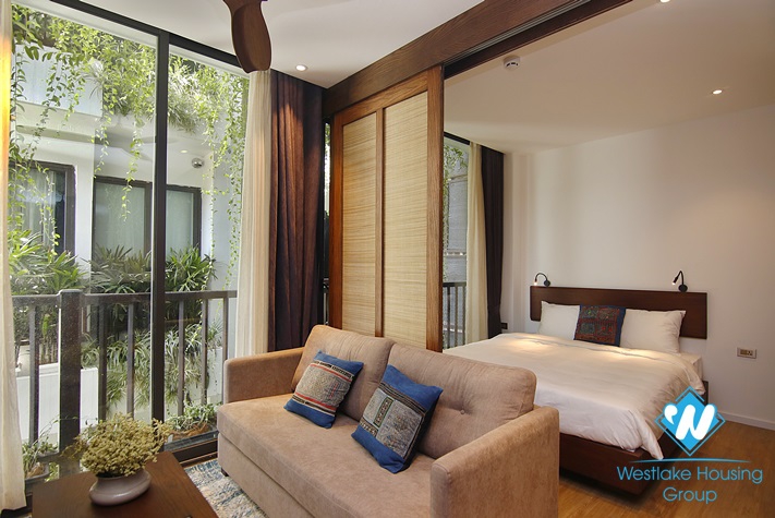 One bedroom apartment for rent in Hoan Kiem district, near Cua Dong street