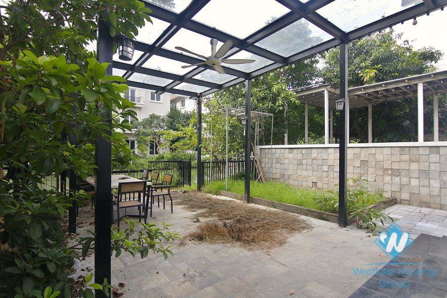 Beautiful four-bedroom townhouse villa in Vinhome Riverside near BIS international school