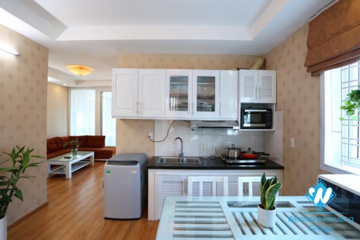 Bright apartment for rent in Yen Phu Street, Tay Ho, Ha Noi