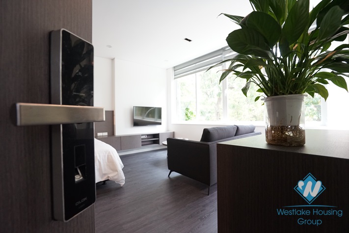 Bright studio for rent in Pho Duc Chinh street, Ba Dinh, Ha Noi