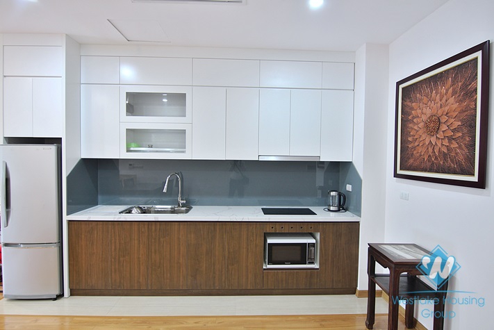 Lake view one bedroom apartment for rent in Tu Hoa st, Tay Ho 