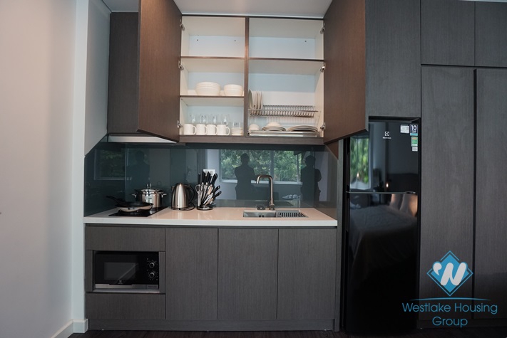 Bright studio for rent in Pho Duc Chinh street, Ba Dinh, Ha Noi