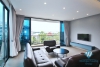 Lake view two bedrooms apartment for rent in Tu Hoa, Tay Ho