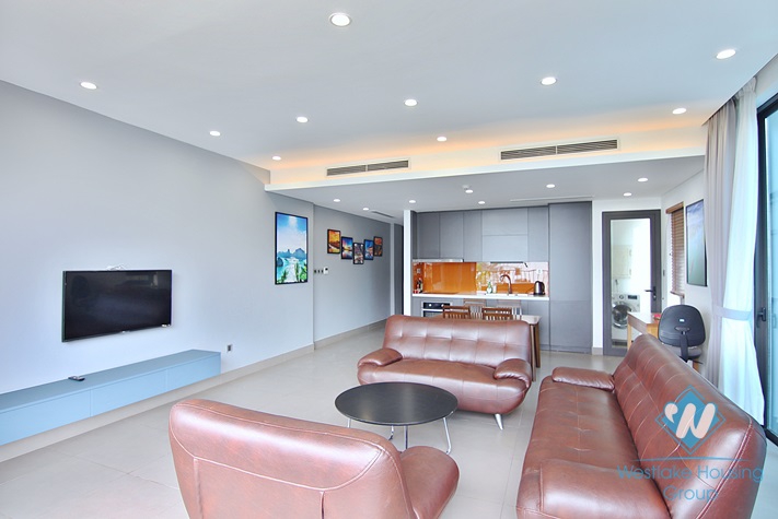 Lake view two bedrooms apartment for rent in Tu Hoa, Tay Ho