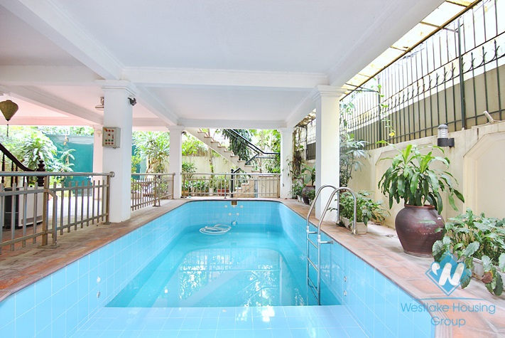 A charming house with pool for rent in To Ngoc Van st, Tay Ho, Ha Noi