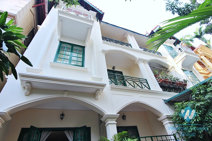 A renovated five bedrooms house for rent in To Ngoc Van, Tay Ho