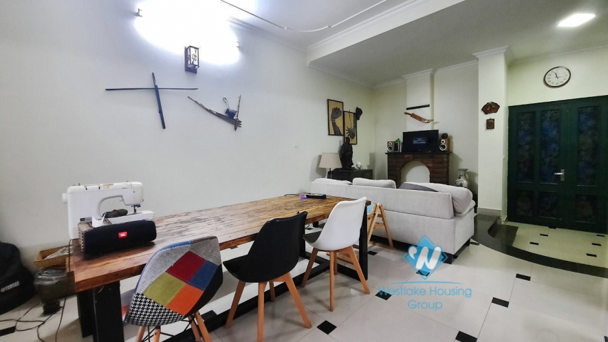 House with four bedrooms and large green garden space for rent in Ngoc Thuy Long Bien