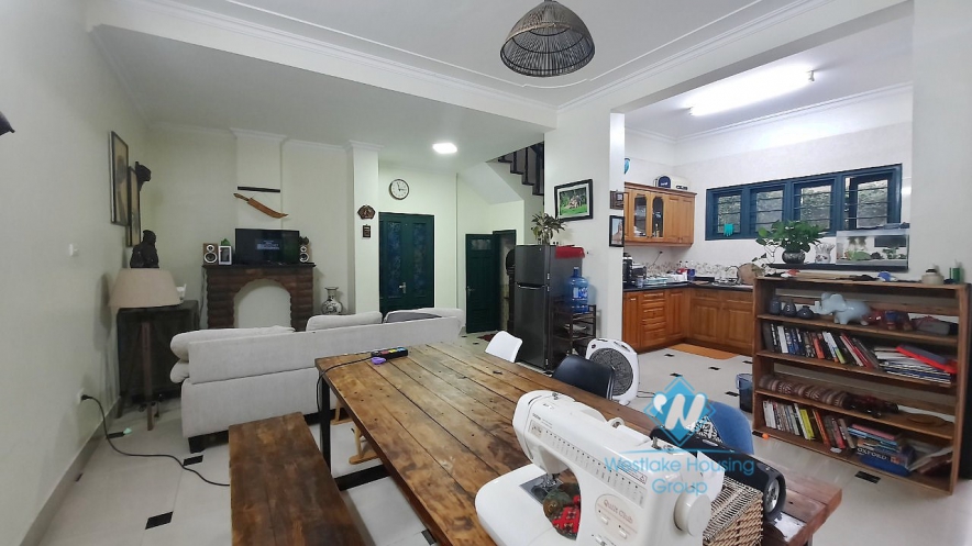 House with four bedrooms and large green garden space for rent in Ngoc Thuy Long Bien