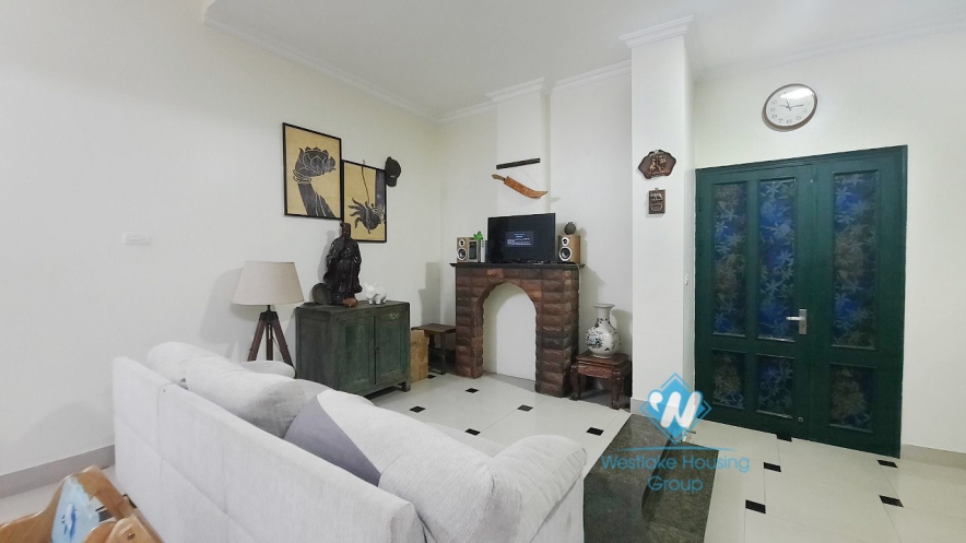 House with four bedrooms and large green garden space for rent in Ngoc Thuy Long Bien