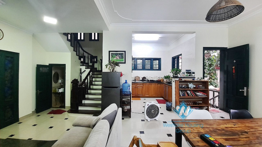 House with four bedrooms and large green garden space for rent in Ngoc Thuy Long Bien