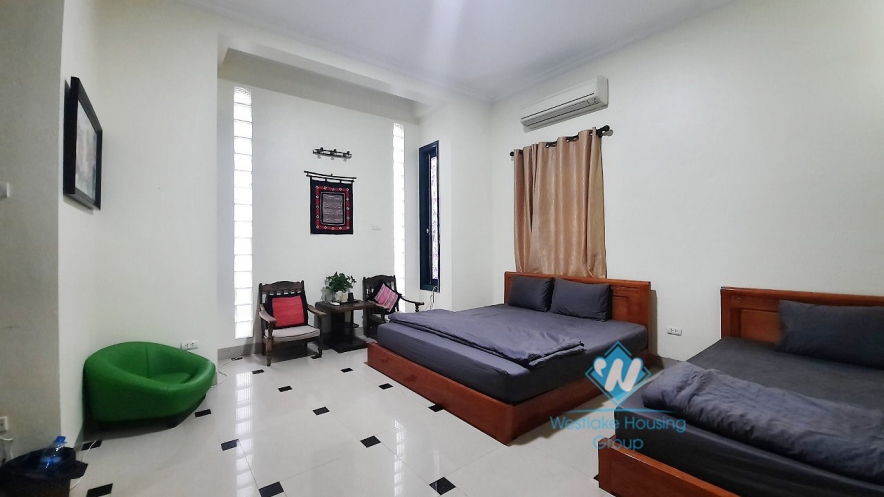 House with four bedrooms and large green garden space for rent in Ngoc Thuy Long Bien