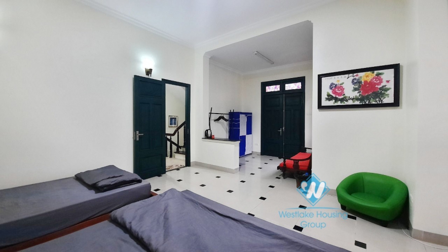 House with four bedrooms and large green garden space for rent in Ngoc Thuy Long Bien