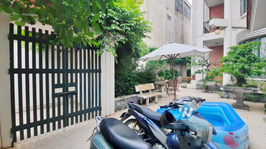 House with four bedrooms and large green garden space for rent in Ngoc Thuy Long Bien