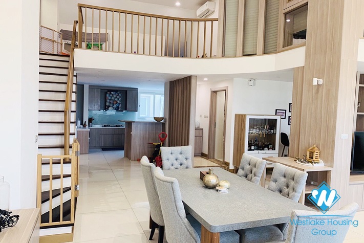 A modern duplex 3 bedroom apartment for rent in Ciputra