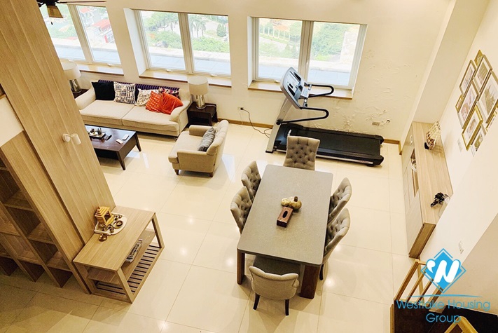 A modern duplex 3 bedroom apartment for rent in Ciputra