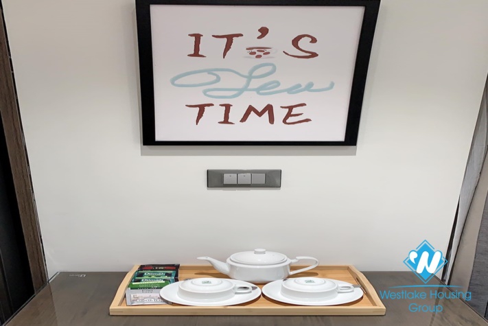 Brand-New Bright serviced studio for rent in Truc Bach street