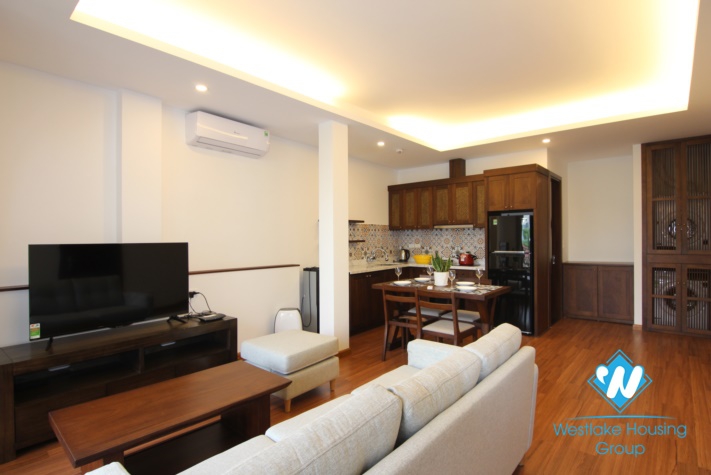  Brand-New Beautiful and modern design and large balcony on  3th floor apartment for rent in Quang Khanh 