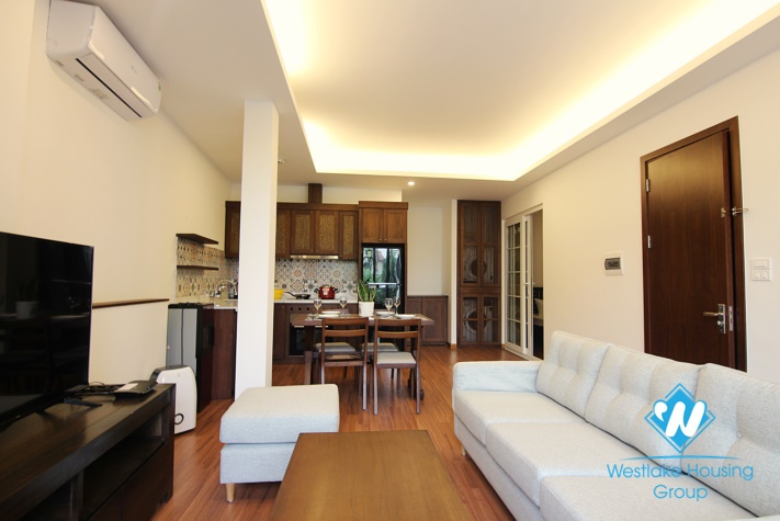  Brand-New Beautiful and modern design and large balcony on  3th floor apartment for rent in Quang Khanh 