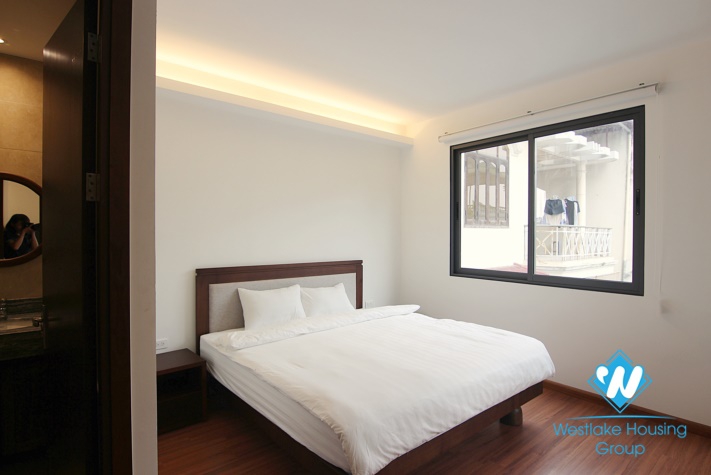  Brand-New Beautiful and modern design and large balcony on  3th floor apartment for rent in Quang Khanh 