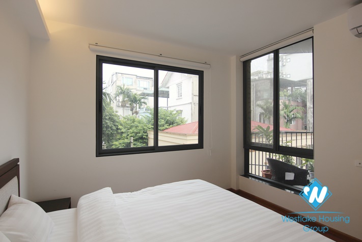  Brand-New Beautiful and modern design and large balcony on  3th floor apartment for rent in Quang Khanh 