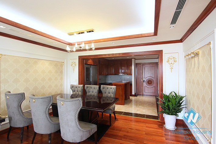 Beautiful brand new 3 bedroom apartment for rent in D'Leroi Soleil, Xuan dieu, Tay ho