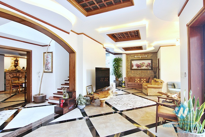 A gorgeous newly renovated villa for rent in Tay ho, Ha noi