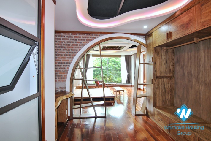 A fabulous brand- new Sophisticated architecture 4 bedroom apartment for rent in To Ngoc Van.