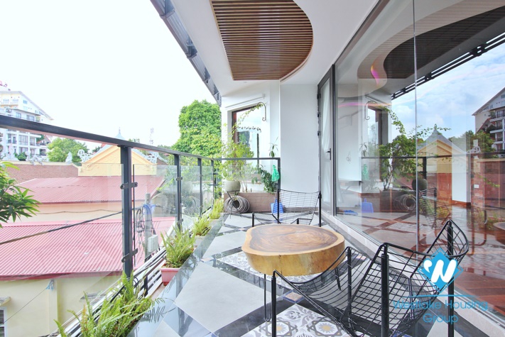 A fabulous brand- new Sophisticated architecture 4 bedroom apartment for rent in To Ngoc Van.