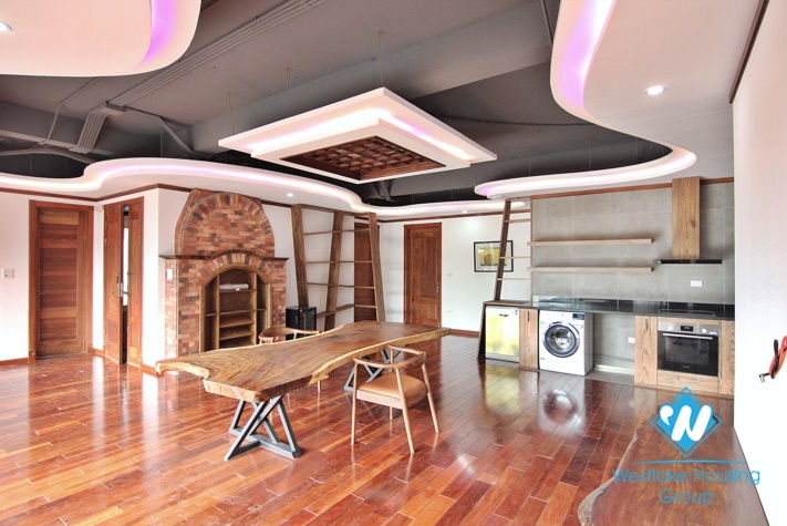 A fabulous brand- new Sophisticated architecture 4 bedroom apartment for rent in To Ngoc Van.