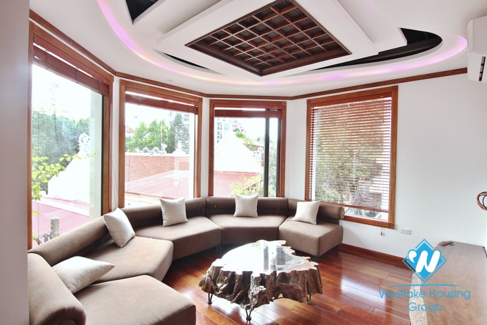 A fabulous brand- new Sophisticated architecture 4 bedroom apartment for rent in To Ngoc Van.