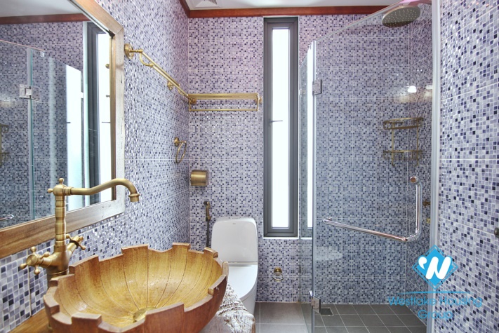 A fabulous brand- new Sophisticated architecture 4 bedroom apartment for rent in To Ngoc Van.