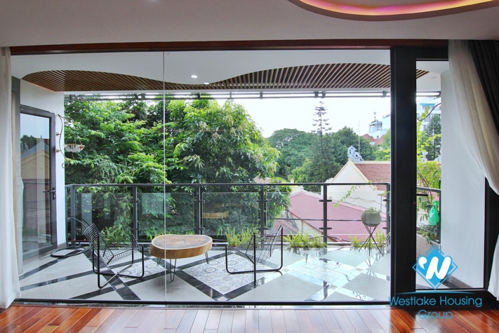 A fabulous brand- new Sophisticated architecture 4 bedroom apartment for rent in To Ngoc Van.