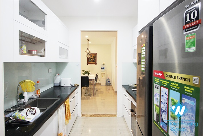 A furnished 3 bedroom apartment for rent in Ciputra L Building