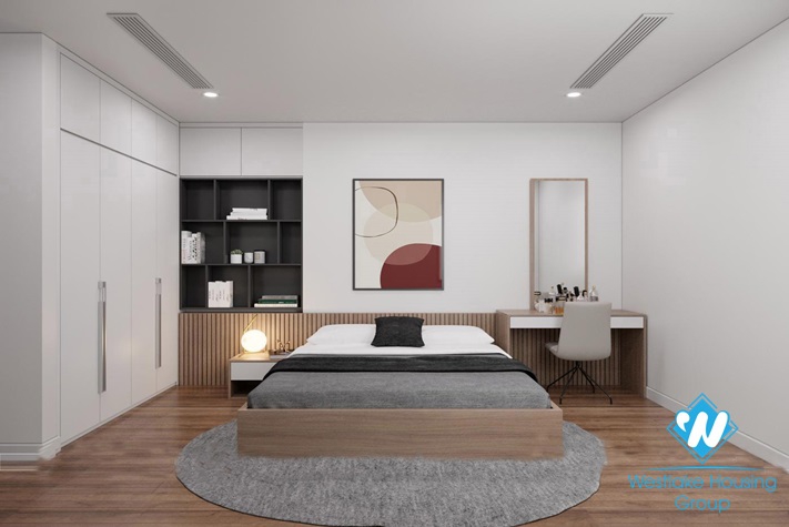 A sleek and modern apartment for rent in Sunshine City, Hanoi