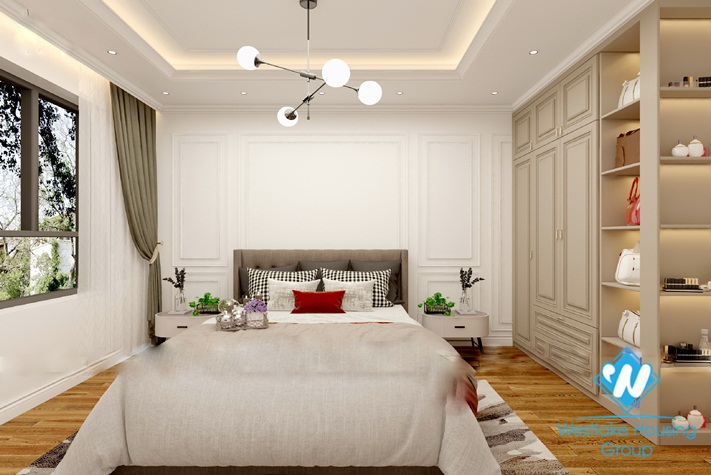 Luxurious furnished four bedroom apartment for rent in Kosmo Tay Ho