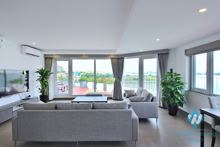 Spectacular lake view apartment for rent in To Ngoc Van st, Tay Ho, Ha Noi